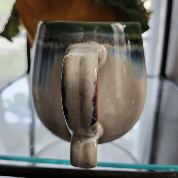 Meritage Green and Blue Ceramic Mug - Picture 2 of 8